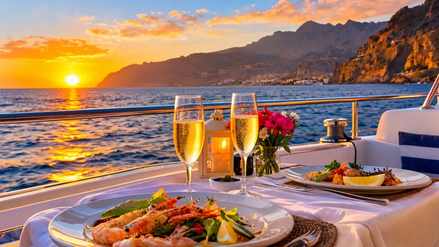 Sunset & Romantic Dinner Boat Trips in Tenerife